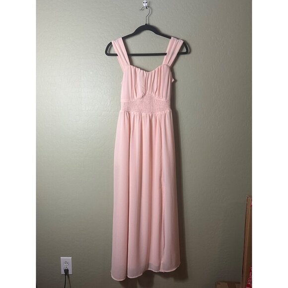 GRACE KARIN  Summer Sleeveless Off Shoulder Solid Flowy A Line Maxi Dress Small - Picture 2 of 5